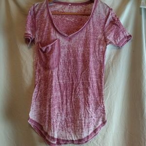 Burnout V-neck T-shirt